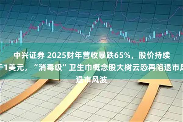 中兴证券 2025财年营收暴跌65%,股价持续低于1美元,“消毒级”卫生巾概念股大树云恐再陷退市风波